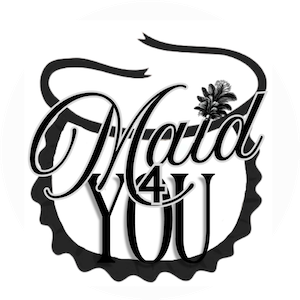 black-and-white-logo-featuring-a-maids-apron-with-text-maid-4-you